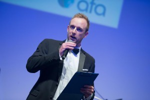 AFA director Matt Hawkins led a brisk charity auction 